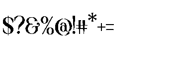 Ronale Classic Regular Font OTHER CHARS