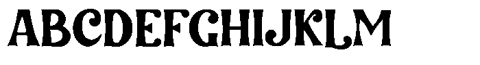 Ronamuda Font UPPERCASE