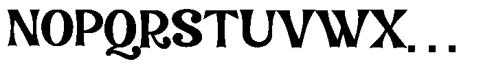 Ronamuda Font UPPERCASE