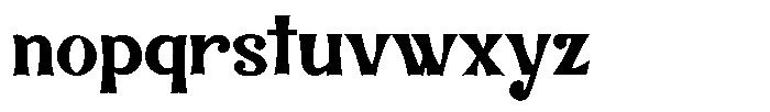 Ronamuda Font LOWERCASE