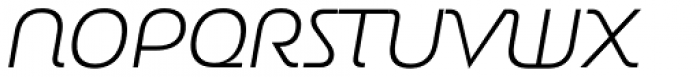 Rondana Light Italic Font UPPERCASE