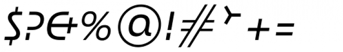 Rondana Regular Italic Font OTHER CHARS