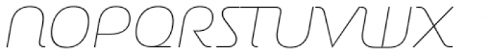Rondana Thin Italic Font UPPERCASE