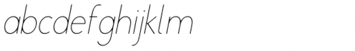 Rondell Thin Italic Font LOWERCASE