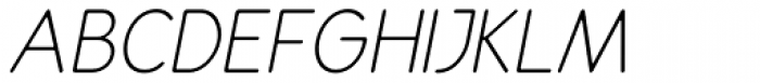 Rondell UltraLight Italic Font UPPERCASE