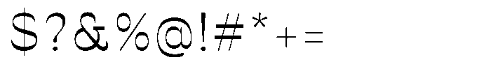 Ronders Reverse Contrast Ronders Regular Font OTHER CHARS