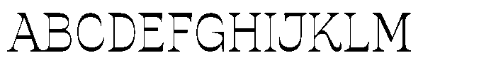 Ronders Reverse Contrast Ronders Regular Font UPPERCASE