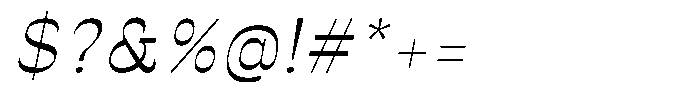 Ronders Reverse Contrast Ronders Slant Regular Font OTHER CHARS
