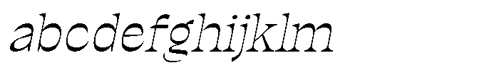 Ronders Reverse Contrast Ronders Slant Regular FONT