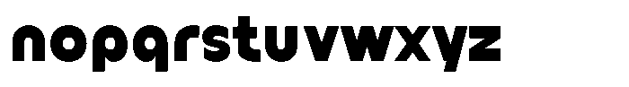 Rondira Black Font LOWERCASE