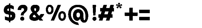 Rondira Extra Bold Font OTHER CHARS