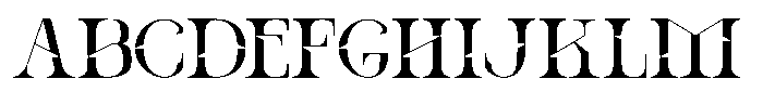 Ronel Luxury Regular Font UPPERCASE