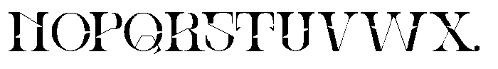 Ronel Luxury Regular Font UPPERCASE