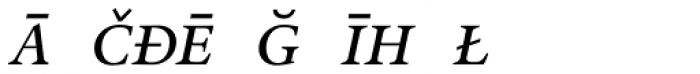 Rongel Pi Italic Font UPPERCASE