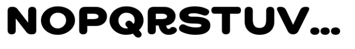 Rongert Black Round Font UPPERCASE