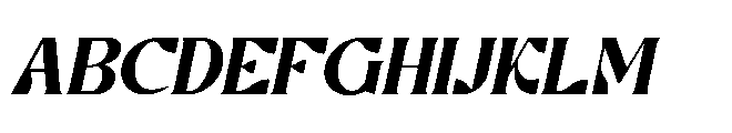 Ronikel Italic Font UPPERCASE