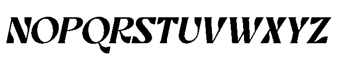 Ronikel Italic Font UPPERCASE