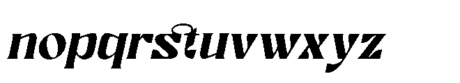Ronikel Italic Font LOWERCASE
