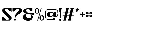Ronikel Regular Font OTHER CHARS