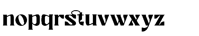 Ronikel Regular Font LOWERCASE