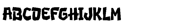 Ronk Tuloki Font UPPERCASE