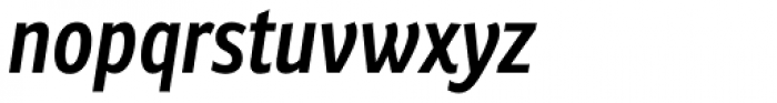 Ronnia Cond SemiBold Italic Font LOWERCASE