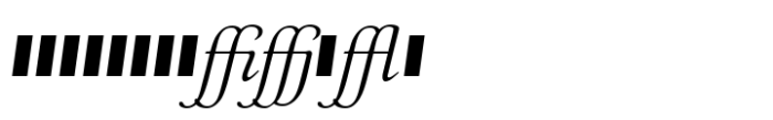 Ronsard Script Ligatures Font UPPERCASE