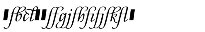 Ronsard Script Ligatures Font LOWERCASE