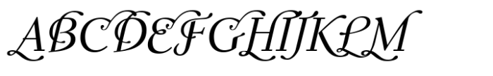 Ronsard Script Swash Alternate Font UPPERCASE