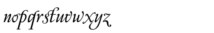 Ronsard Script Swash Alternate Font LOWERCASE