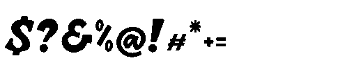 Roodey Quillen Font OTHER CHARS
