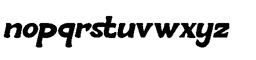 Roodey Quillen Font LOWERCASE