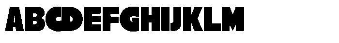 Roofed Font UPPERCASE