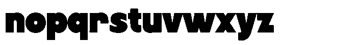 Roofed Font LOWERCASE