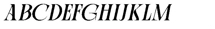 Rook Castle Oblique Font UPPERCASE