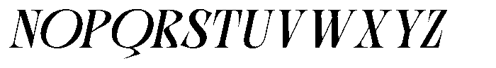 Rook Castle Oblique Font UPPERCASE