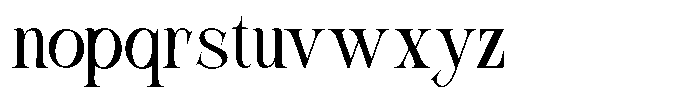 Rook Castle Regular Font LOWERCASE