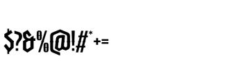 Roomach Font OTHER CHARS