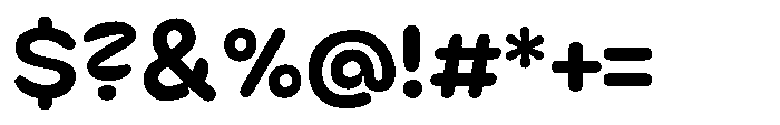 Roond Variable Font OTHER CHARS