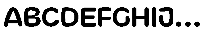 Roond Variable Font UPPERCASE