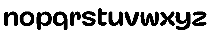 Roond Variable Font LOWERCASE