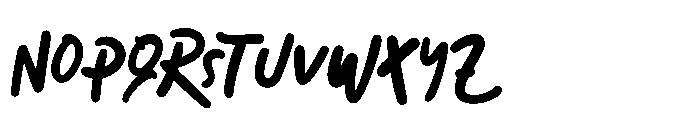 Rooster Doodle Font UPPERCASE