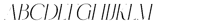 Roowgen Italic Font UPPERCASE