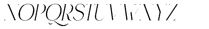 Roowgen Italic Font UPPERCASE