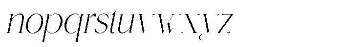 Roowgen Italic Font LOWERCASE