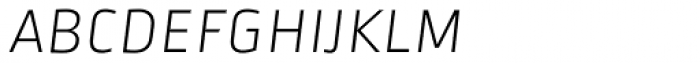 Ropa Sans SC ExtraLight Italic Font LOWERCASE