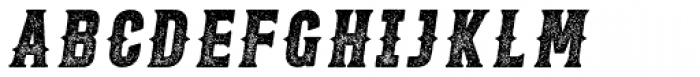 Roper Serif Press Heavy Italic Font UPPERCASE