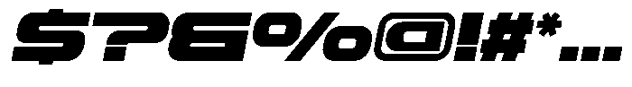 Roph Bold Oblique Font OTHER CHARS