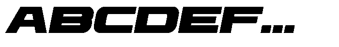 Roph Bold Oblique Font UPPERCASE