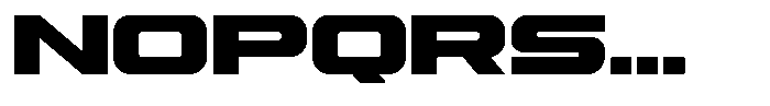 Roph Bold Font UPPERCASE